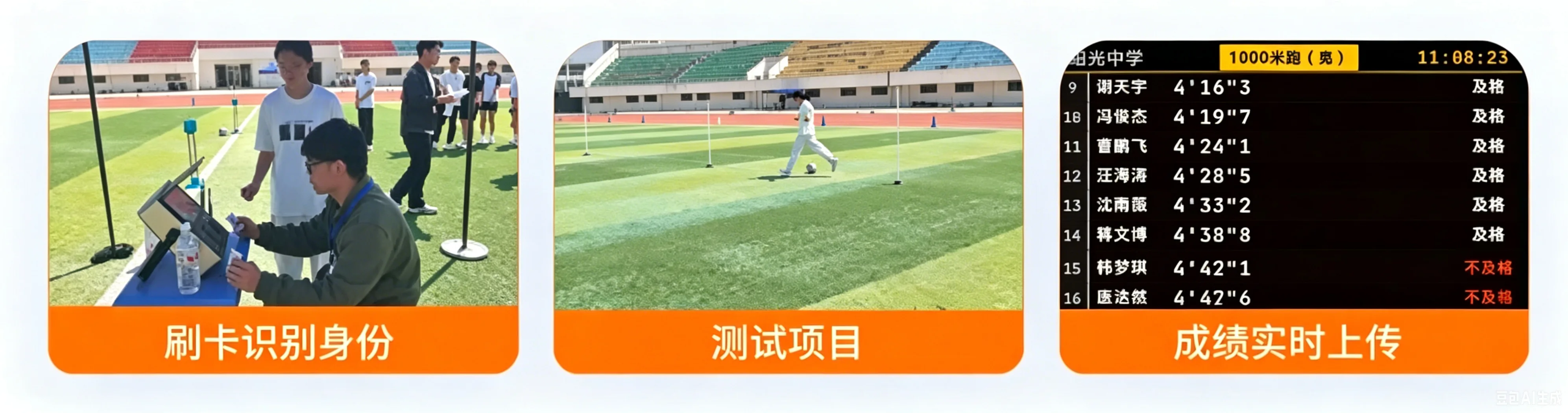 菏泽体考圆满收官，检录、测试、成绩上传一体化