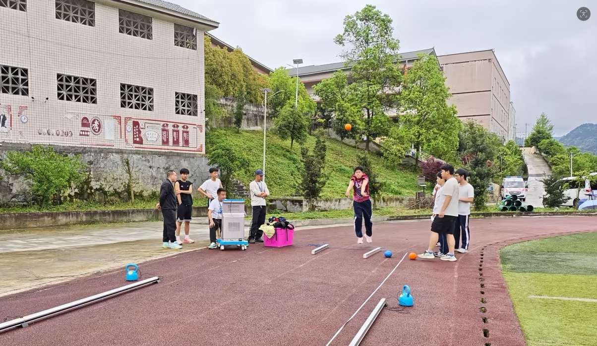 科技赋能体育中考，多项目测试现场
